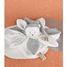 Doudou plat pétales Ours Gris 25 cm DC4337 Doudou et Compagnie 6