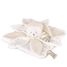 Doudou plat pétales Ours Blanc 25 cm DC4342 Doudou et Compagnie 2