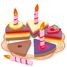 Gros gâteau d'anniversaire V8179 Vilac 6