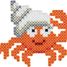 Sachet 1000 perles plastique Midi Orange néon HAMA-207-38 Hama 2