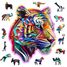 Puzzle en bois Tigre coloré 150 pcs WC-HE-0169-M Wooden City 1