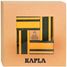 Coffret 40 planchettes vert et jaune avec livre KAJLJP23-4358 Kapla 2