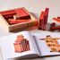 Coffret 40 planchettes rouges et orange avec livre d'art KARLRP22-4356 Kapla 5