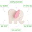 Elephant rose hochet de dentition LA01237rose Lanco Toys 2