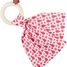 Hochet Doudou Bib0+ rose EFK-120-000-604 Little Big Things 1