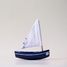 Bateau Le Bâchi bleu marine 17cm TI-N200-BACHI-BLEU-MARINE Maison Tirot 2