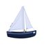 Bateau Le Sloop bleu marine 21cm TI-N202-SLOOP-BLEU-MARINE Maison Tirot 1