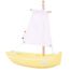 Bateau Le Misainier jaune 22cm TI-N205-MISAINIER-JAUNE Maison Tirot 1