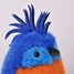 Peluche oiseau Perroquet royal 15 cm HO3438 Histoire d'Ours 4