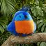 Peluche oiseau Perroquet royal 15 cm HO3438 Histoire d'Ours 3