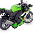 Moto miniature à friction verte UL-8355 verte Ulysse 2