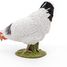 Figurine Poule blanche picorant PA51160-3621 Papo 5