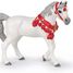 Figurine Cheval arabe Blanc en tenue de parade PA-51568 Papo 1