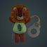 Attache tétine phosphorescent Jack le lion LL83591 Lilliputiens 2