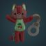 Attache tétine phosphorescent Jeanne le chat LL83592 Lilliputiens 3