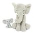 Peluche éléphant maman et son bébé gris DE72804 Les Déglingos 1