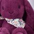 Peluche Lapin Fleurette prune 25 cm DC4704 Doudou et Compagnie 3