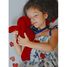 Peluche Lapin Méloé rouge passion 37 cm MA0239 Maïlou Tradition 5