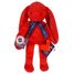 Peluche Lapin Méloé rouge passion 37 cm MA0239 Maïlou Tradition 3