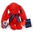Peluche Lapin Méloé rouge passion 37 cm MA0239 Maïlou Tradition 1