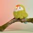 Peluche oiseau Perruche 15 cm HO3442 Histoire d'Ours 4