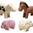 Figurines - 4 animaux de la ferme PT6127 Plan Toys 1