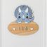Plaque de porte personnalisable Tricératops VI-PLP08 Vintiun 2