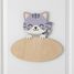 Plaque de porte personnalisable Chat VI-PLP18 Vintiun 4