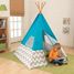 Tipi – turquoise à chevron gris et blanc KI00223-4337 Kidkraft 4