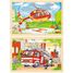 Puzzle réversible hélicoptère et pompiers 24 pcs GK57301 Goki 1