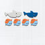 Puzzle de bain - Requins QU-171041 Quut 2