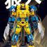 Robot Super PR Mecha jaune bleu SL-M38-B1298 Sluban 9