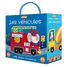 Livre et puzzle Les véhicules SJ-305571 Sassi Junior 1