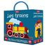 Livre et puzzle Les trains SJ-329119 Sassi Junior 1