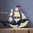 Lampe Veilleuse Navire bleu navy LL029-360 Little Lights 2