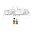 Model Bricks - Voiture de sport allemande jaune SL-M38-B1097 Sluban 5