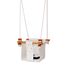 Balançoire pour bébé en bois et tissu Blanc SS-MW-B-EUR Solvej Swings 1