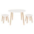 Table et tabourets blancs JAB-H13201 JaBaDaBaDo 1