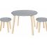 Table et tabourets gris JAB-H13221 JaBaDaBaDo 1