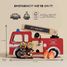 Camion de pompier en bois TV427 Le Toy Van 5