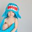 Serviette de bain enfant - Sherman le requin ZOO-122-001-009 Zoocchini 4