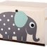 Coffre à jouets Eléphant EFK107-001-005 3 Sprouts 1