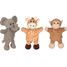 Marionnettes girafe singe éléphant GK50960 Goki 1