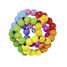 Hochet balle arc-en-ciel flexible GK65326 Goki 1