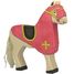 Figurine Cheval du chevalier rouge HZ-80248 Holztiger 1