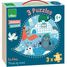 3 puzzles Animaux du monde V8530 Vilac 1