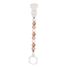 Attache tétine silicone rose blanc beige NA877619 Nattou 1