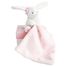 Doudou Lapin Mouchoir rose boite Fleur DC3337 Doudou et Compagnie 1