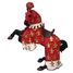 Figurine Cheval du Prince Philippe rouge