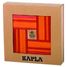 Coffret 40 planchettes rouges et orange avec livre d'art KARLRP22-4356 Kapla 1